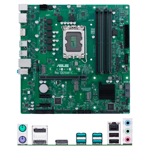 Placa Madre Asus Pro Q670M-C-CSM, Chipset Intel Q670, LGA1700, mATX