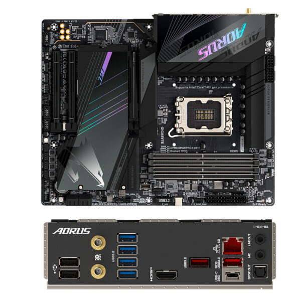 Placa Madre GigabyteZ790 AORUS PRO X WIFI7, Chipset Intel Z790, LGA1700, ATX