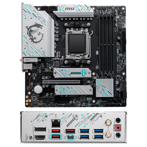 Placa Madre MSI B650M GAMING PLUS WIFI, Chipset AMD B650, Socket AMD AM5, mATX