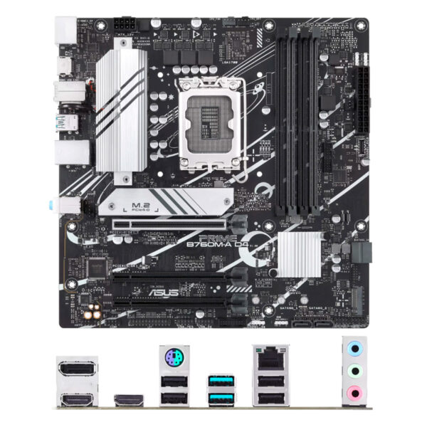 Placa Madre ASUS Prime B760M-A D4, Chipset Intel B760, LGA1700, mATX