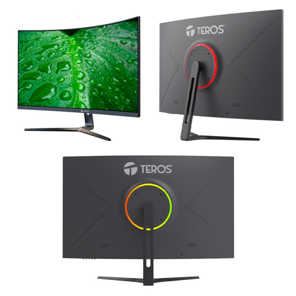 Monitor curvo TEROS TE-3251S, 31.5" 2K QHD VA, 75 Hz, 1 ms, HDMI, DP, USB