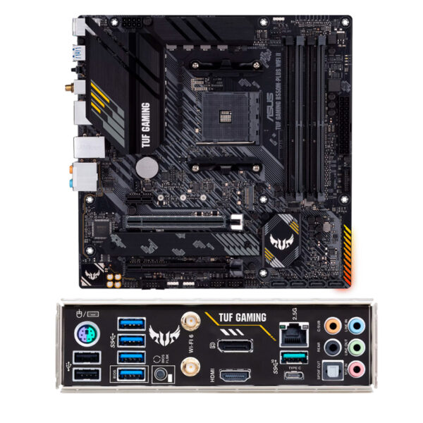 Placa Madre ASUS TUF GAMING B550M-PLUS WIFI II Chipset AMD B550, Socket AMD AM4, Micro ATX