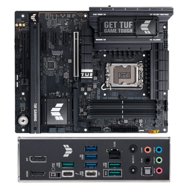 Placa Madre ASUS TUF GAMING Z890-PLUS WIFI, Chipset Intel Z890, LGA 1851, HDMI, DP, ATX