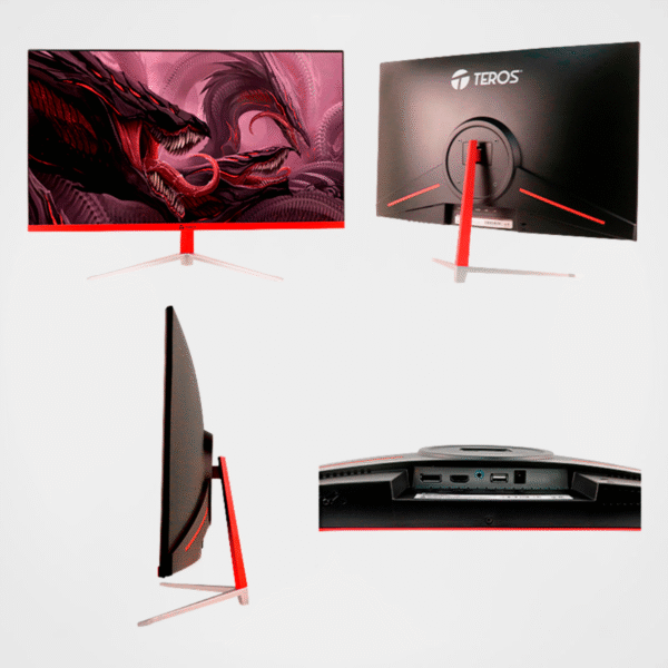 Monitor curvo gaming TEROS TE- 2471G 23.8″ FHD VA 165 Hz - Imagen 2