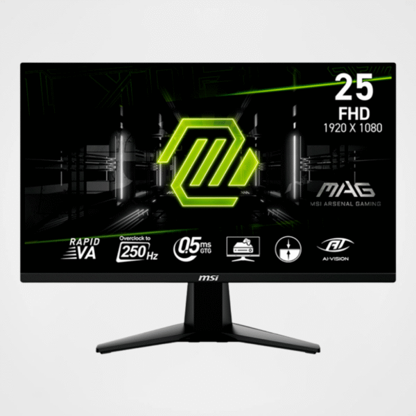 Monitor plano gaming MSI MAG-255XFV 25″ FHD Rapid VA 250 Hz