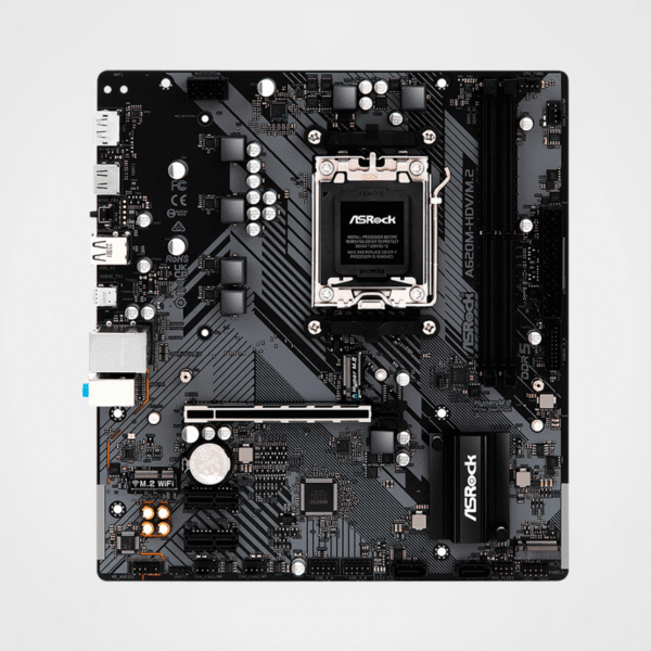 Placa Madre ASROCK A620M-HDV M.2, Chipset AMD A620, Socket AM5, mATX