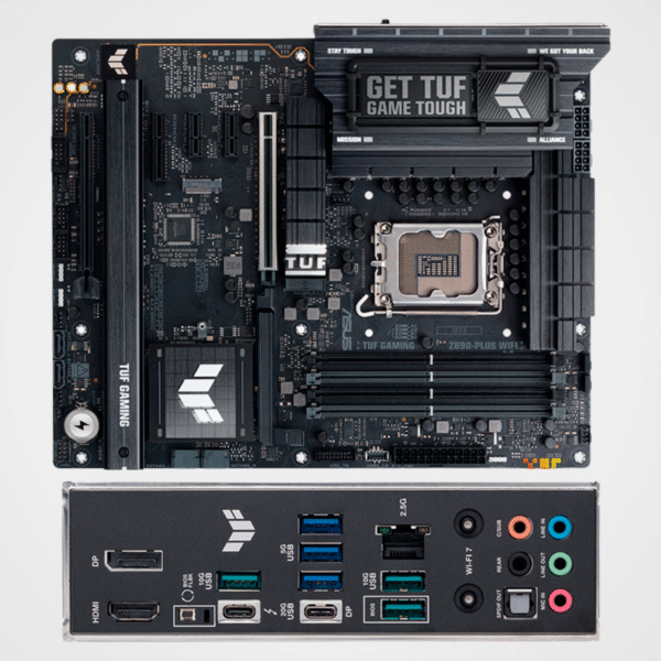 Placa Madre ASUS TUF GAMING Z890-PLUS WIFI, Chipset Intel Z890, LGA 1851, HDMI, DP, ATX - Imagen 2