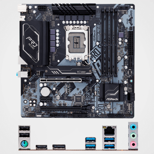 Placa Madre ASROCK B660M Pro RS, Chipset Intel B660, LGA1700, mATX - Imagen 2