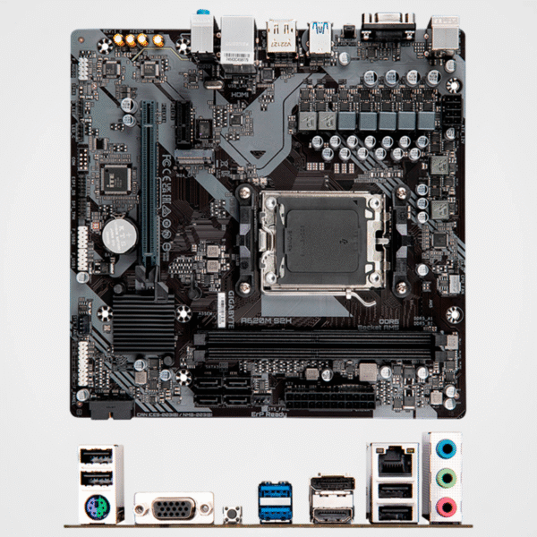Placa Madre Gigabyte A620M S2H (rev. 1.0) Chipset AMD A620, Socket AM5, Micro ATX - Imagen 2