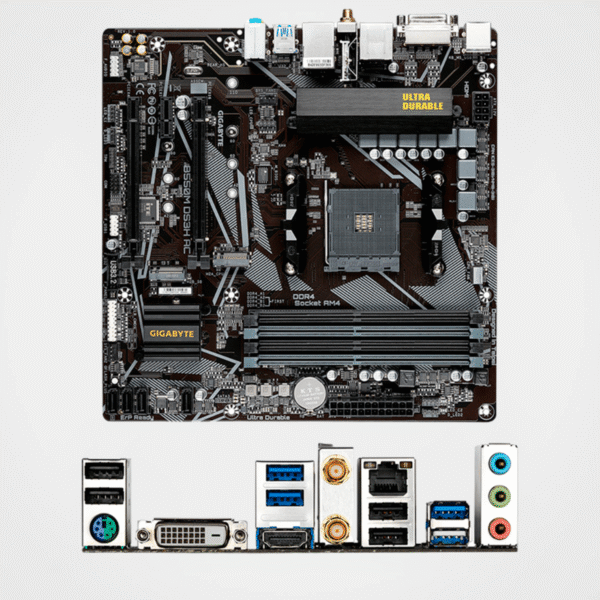 Placa Madre Gigabyte B550M DS3H AC (rev. 1.5) Chipset AMD B550, Socket AMD AM4, Micro ATX - Imagen 2