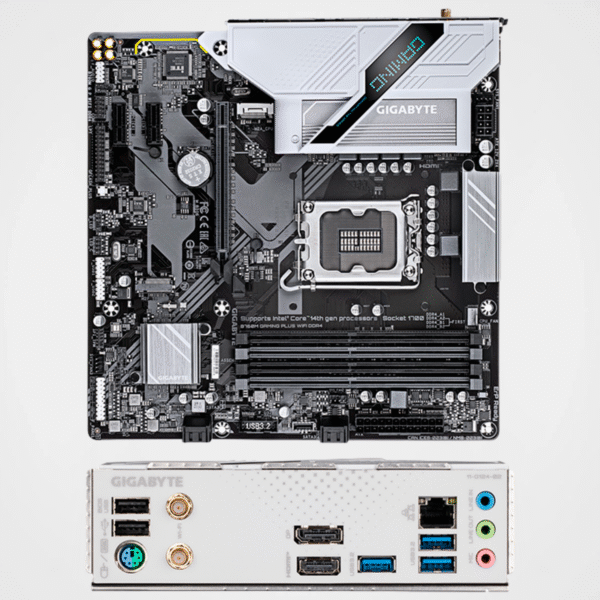 Placa Madre Gigabyte B760M GAMING PLUS WIFI DDR4, Chipset Intel B760, LGA1700, mATX - Imagen 2