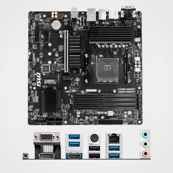 Placa Madre MSI B550M PRO-VDH, AMD B550,  Socket AMD AM4, VGA, HDMI - Imagen 2