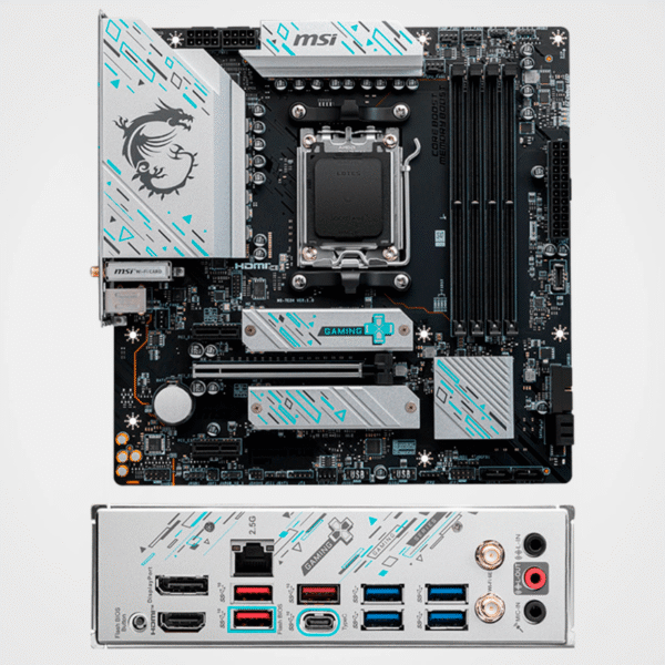 Placa Madre MSI B650M GAMING PLUS WIFI, Chipset AMD B650, Socket AM5, mATX - Imagen 2